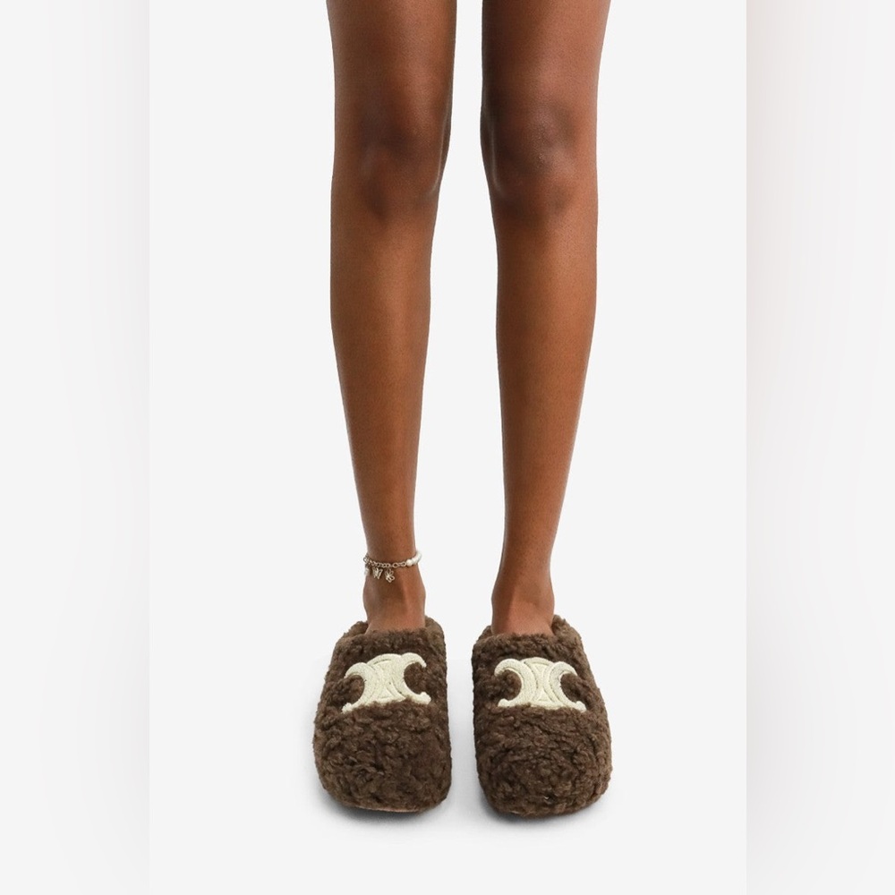 LAST Pair! NWT Round Toe Chic Plush Faux Fur Cozy Shearling Slippers - Picture 7 of 7